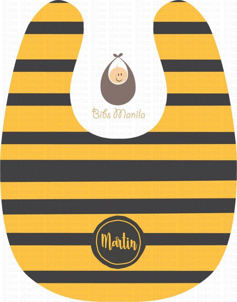 Bee Stripes Bibs