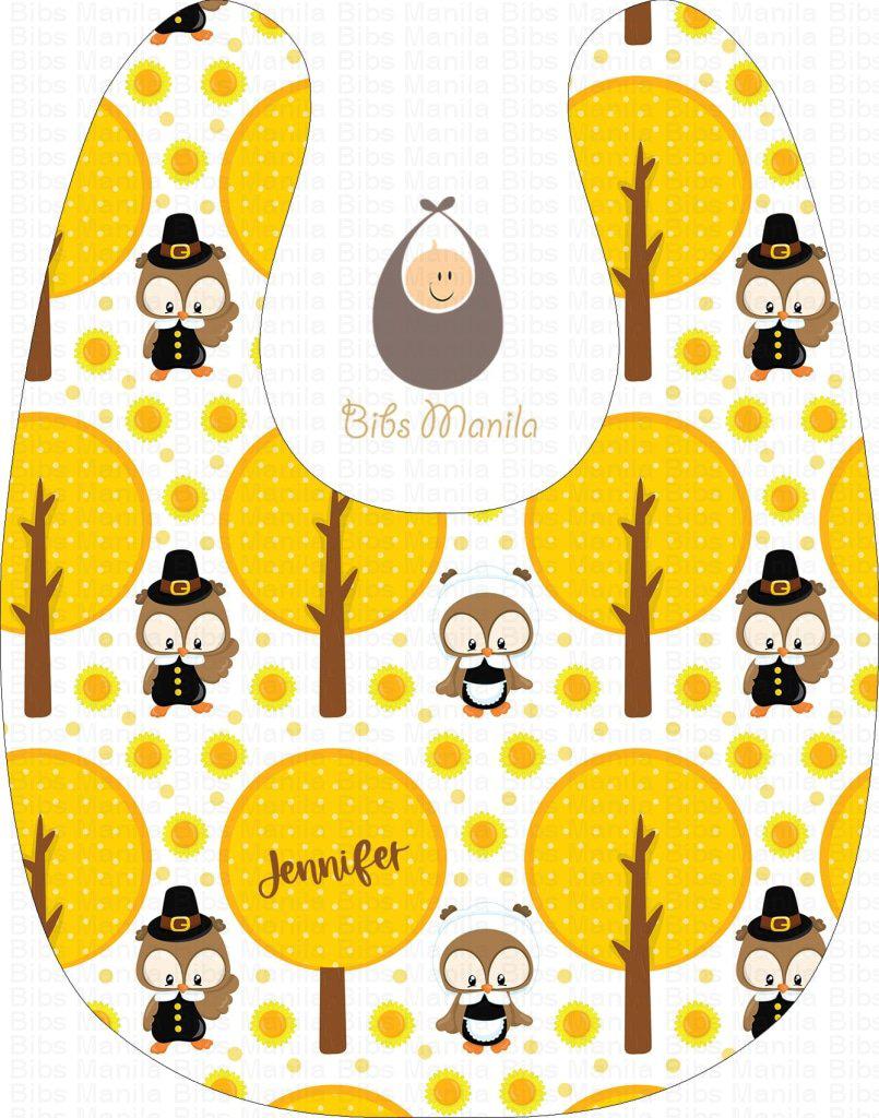 Sunny Owls Bibs